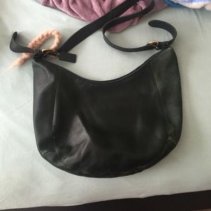 Vintage dark green coach bag