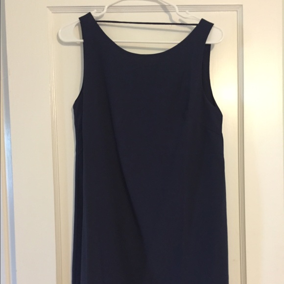 Navy blue open back tobi dress
