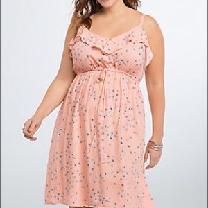 Torrid Floral Ruffled Challis Dress 3