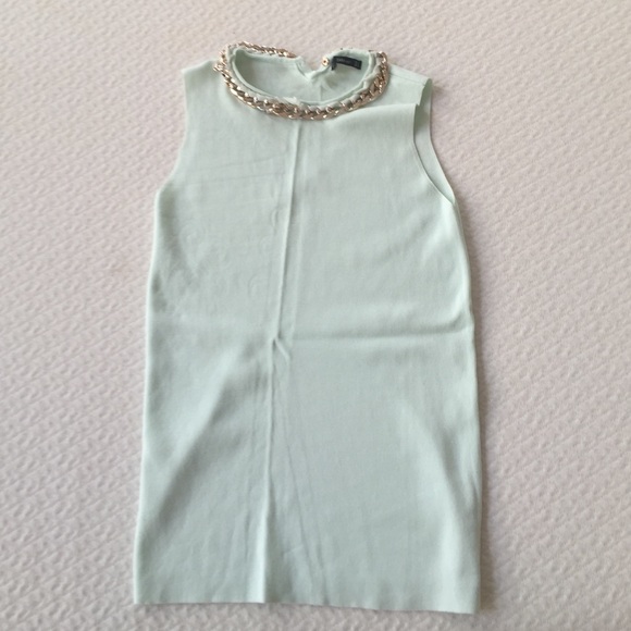 zara top with chain details