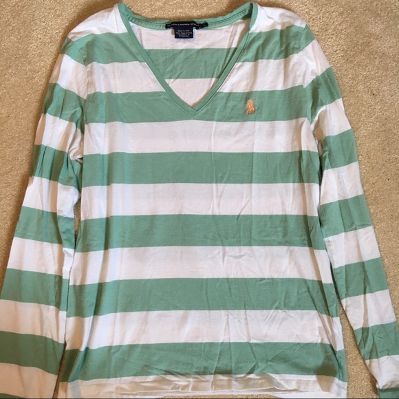 Long sleeve polo v-neck