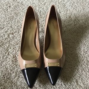 Coach two tone heels