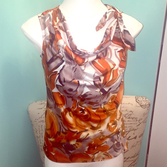 The Limited satin cowl neck top