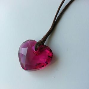 Swarovski Bordeaux Heart Pendant