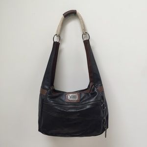 Black Vans Faux Leather Bag