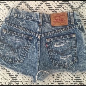 Vintage LEVIS Hi Waist Denim Shorts