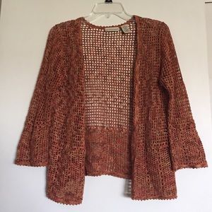 Burnt Orange Knit Cardigan