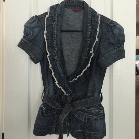Guess denim short sleeve shirt/jacket