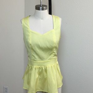 New. heart shape cut out back sleepless top