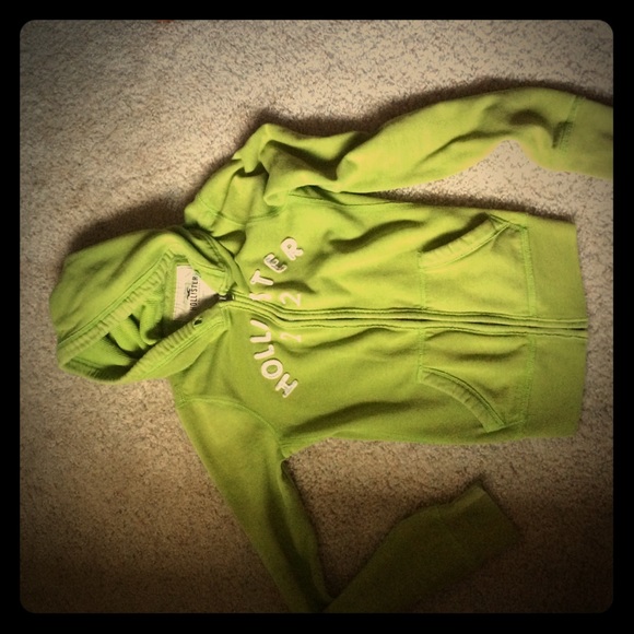 Green Hollister jacket