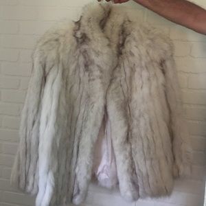 Fox fur coat