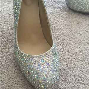 Crystal Wedding Shoes Never Worn