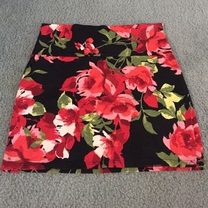 Floral Bodycon Skirt