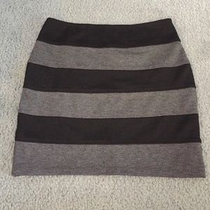 Striped Bodycon Skirt