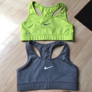 TWO SMALL NIKE SPORTS BRA