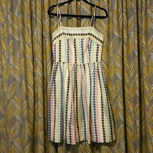 Anthropologie girls from savoy polka dot silk dres