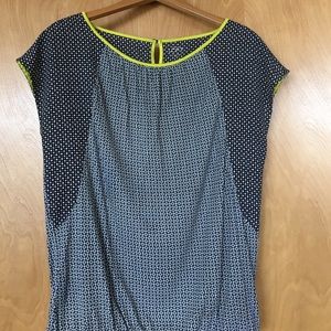 Loft blue flower blouse