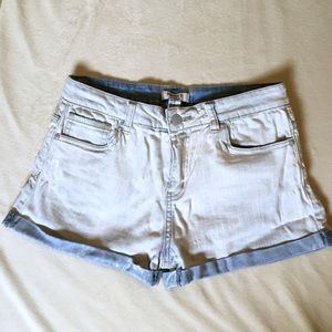 Mid-Rise Denim Shorts