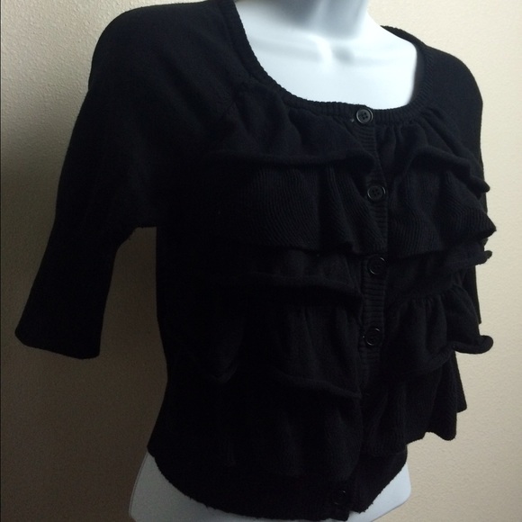 Candies Black Sweater Top - Picture 4 of 4