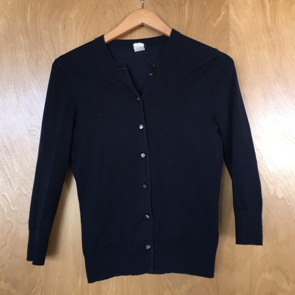 Navy J.Crew cardigan