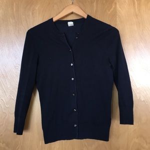 Navy J.Crew cardigan