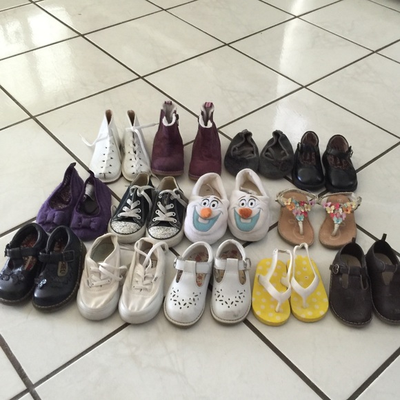 Baby girl shoes lot