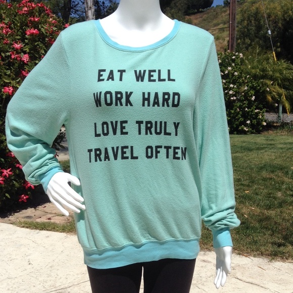 Wildfox Tops - 🎉HP🎉Wildfox " Travel Often" Sweatshirt