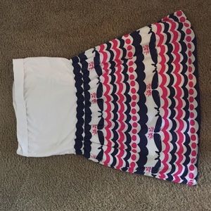 Strapless Lilly Pulitzer Dress (size large)