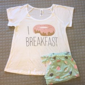 I 🍩 Breakfast PJ Set