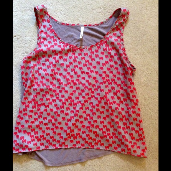 Elephant Print Top
