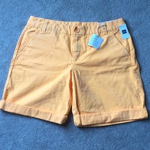 NWT neon orange gap shorts