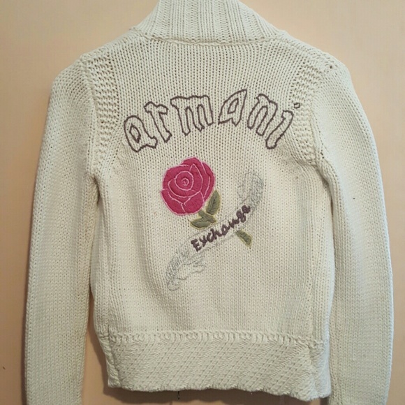 Armani Exchange Zip Up Sweater