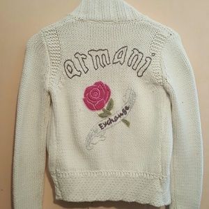 Armani Exchange Zip Up Sweater