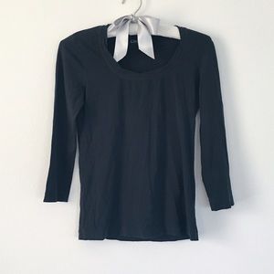 DKNY // Black Scoop Neck Shirt DKNY // Black Scoop Neck Shirt