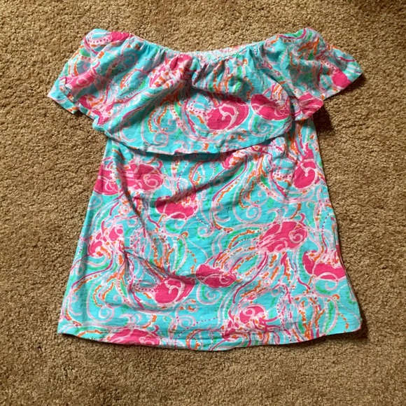 Lilly Pulitzer strapless top