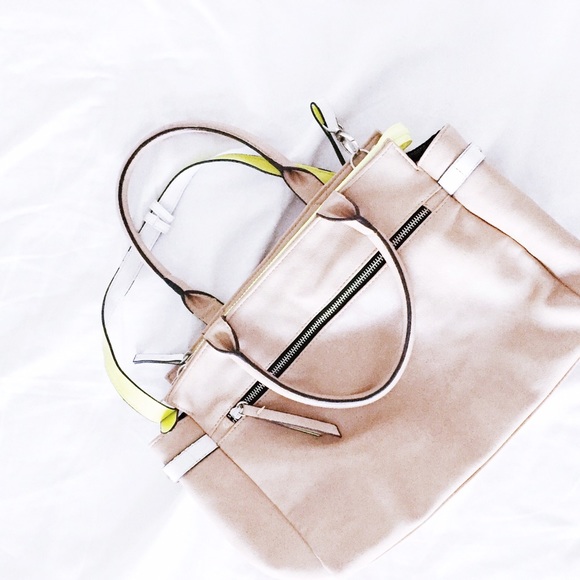 👁‍🗨SALE👁‍🗨 Camel & Neon Tote Purse