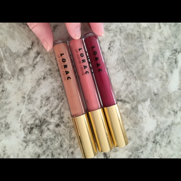 Slightly used Lorac Lip Gloss. Set of 3