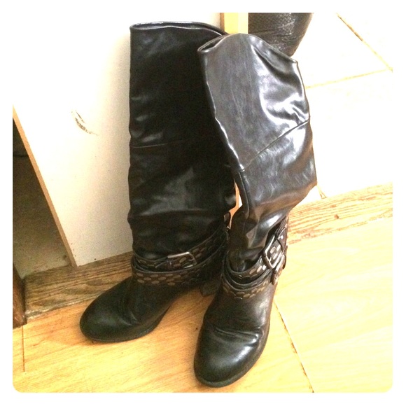 High Calf Boots with a Heel