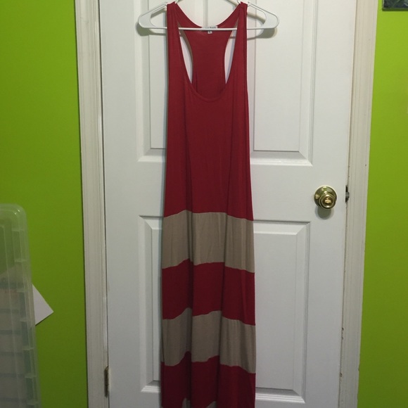 Racer back maxi dress
