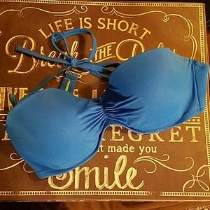 VS blue bikini top