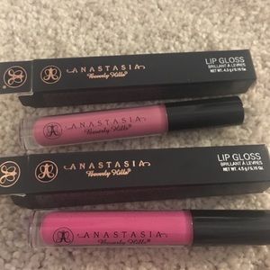 ABH lip glosses in Dollhouse and Peony
