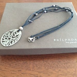 Silpada Filigree Sterling Silver Pendant Necklace