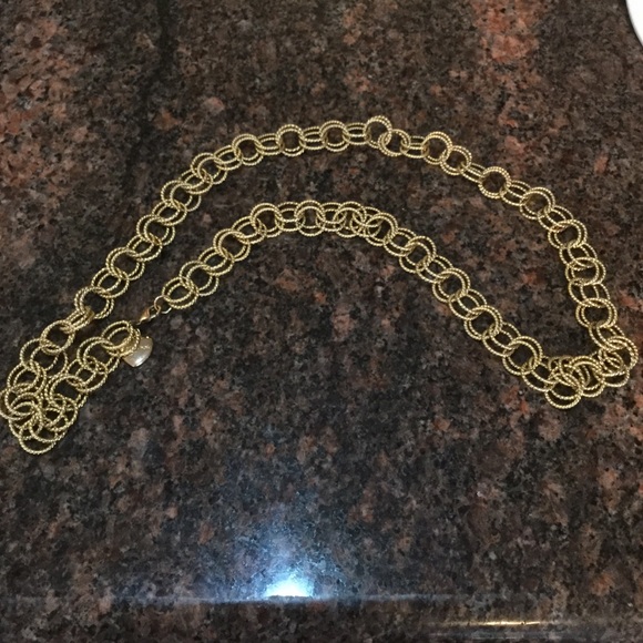 Betsey Johnson Gold Link Necklace - Picture 2 of 3