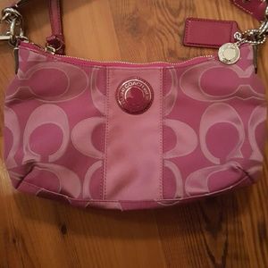 Light purple/pink small Coach purse