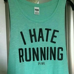 "I Hate Running" *funniest running gear ever* tank