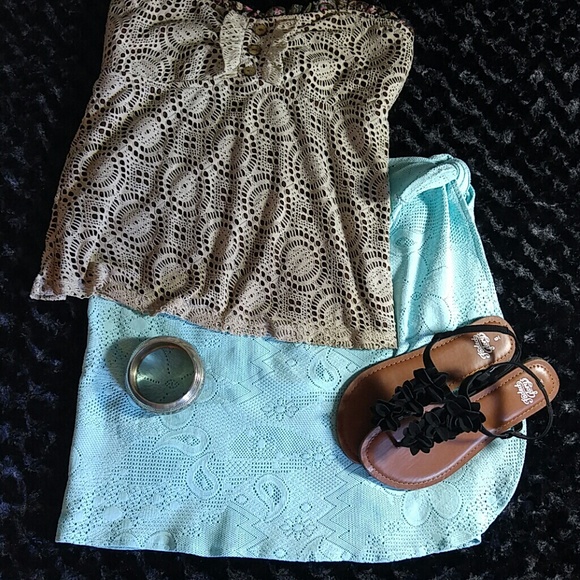 Victoria's Secret Seafoam Green Swimsuit Cover-up/