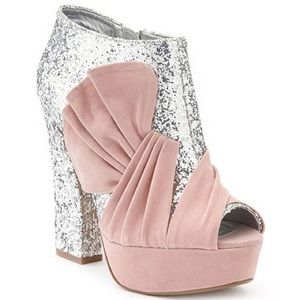 Charlotte Russe Glitter Bootie Miu Miu inspired!