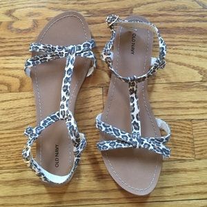 Old Navy NWOT cheetah print sandals