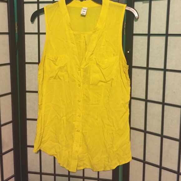 Yellow Button Up