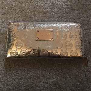 Michael Kors gold wallet